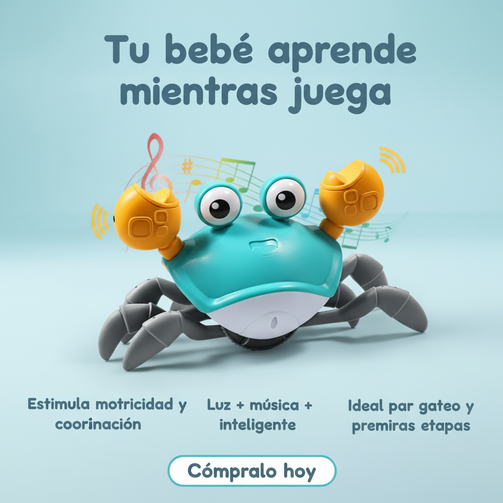 Juguete Estimulación Cangrejo Para Niños