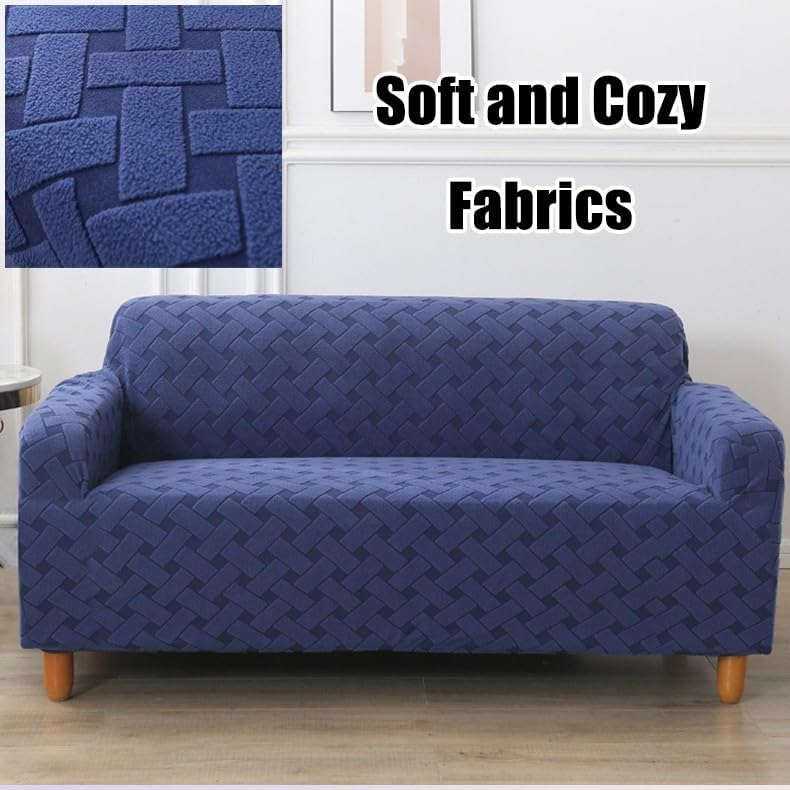 Funda Sofá a Cuadros De Felpa Para Sala