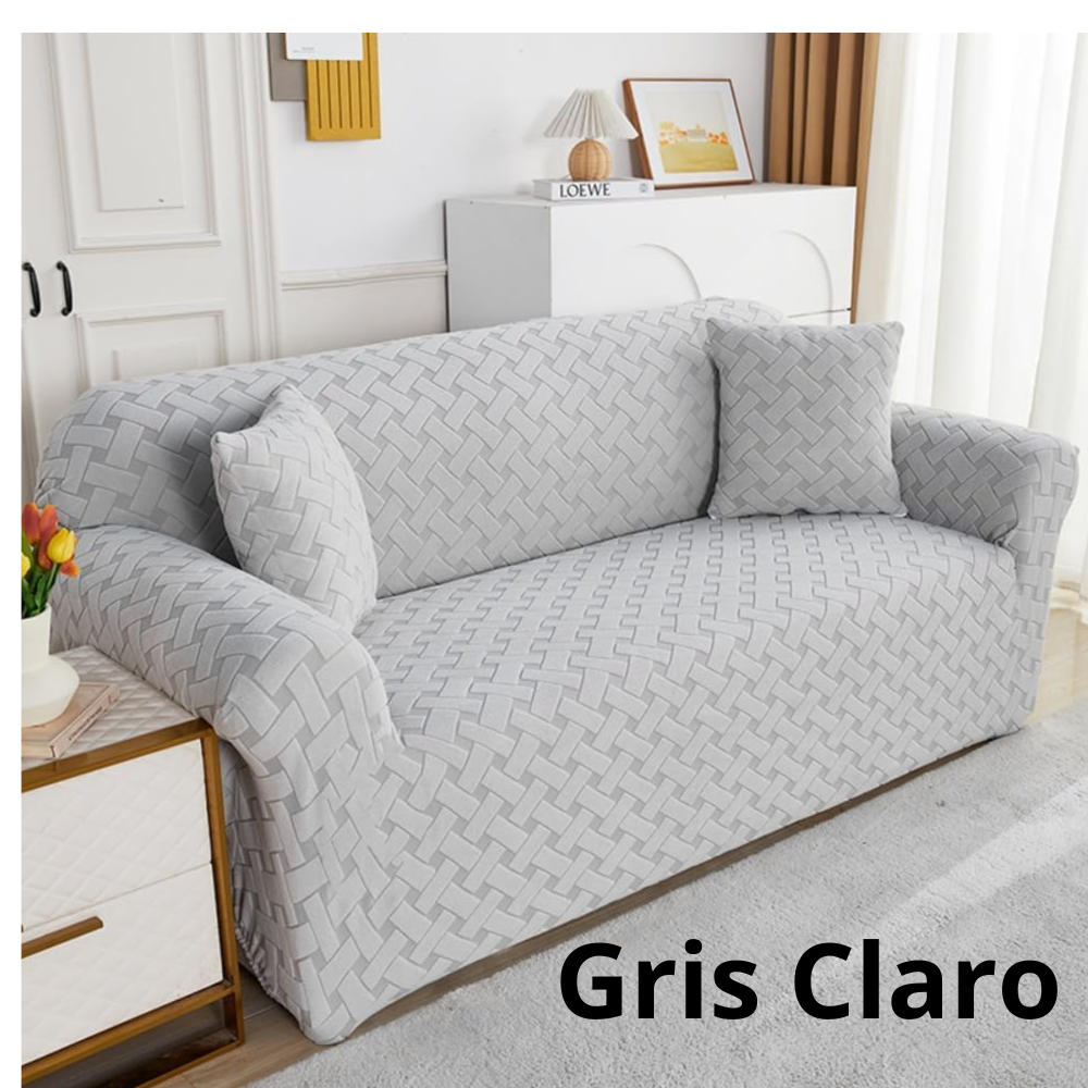 Funda Sofá a Cuadros De Felpa Para Sala