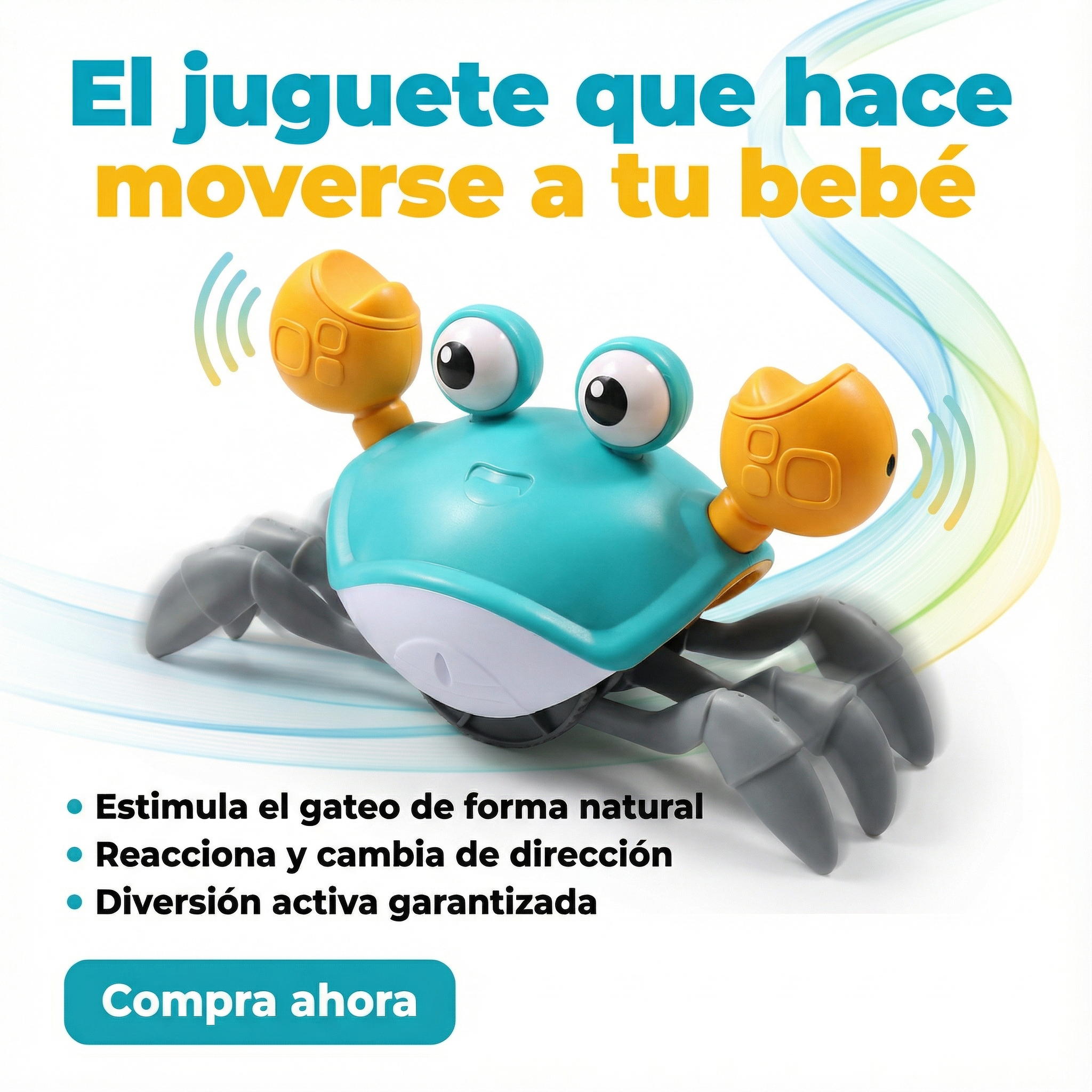 Juguete Estimulación Cangrejo Para Niños