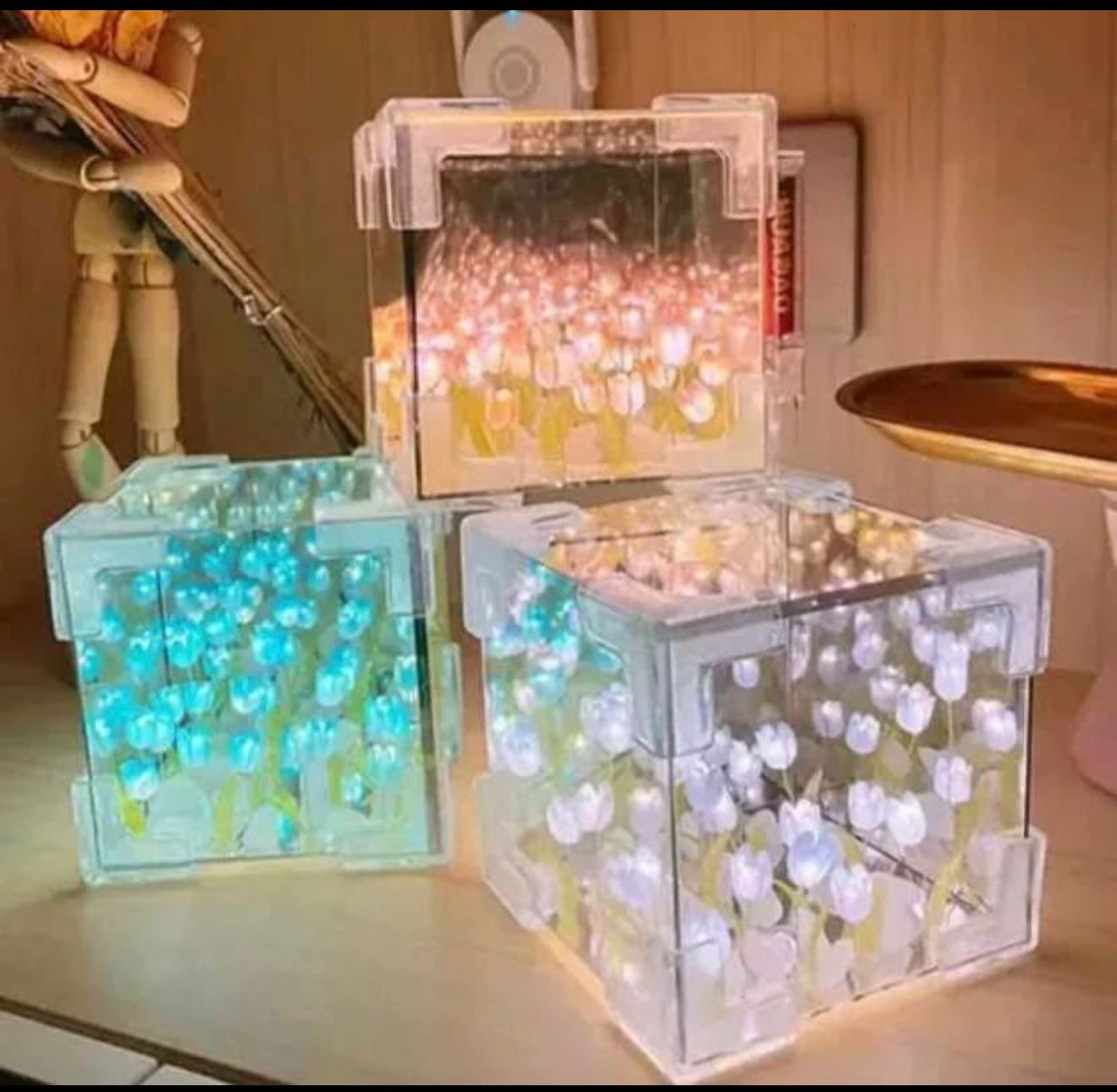 Lámpara De Cubo Infinito