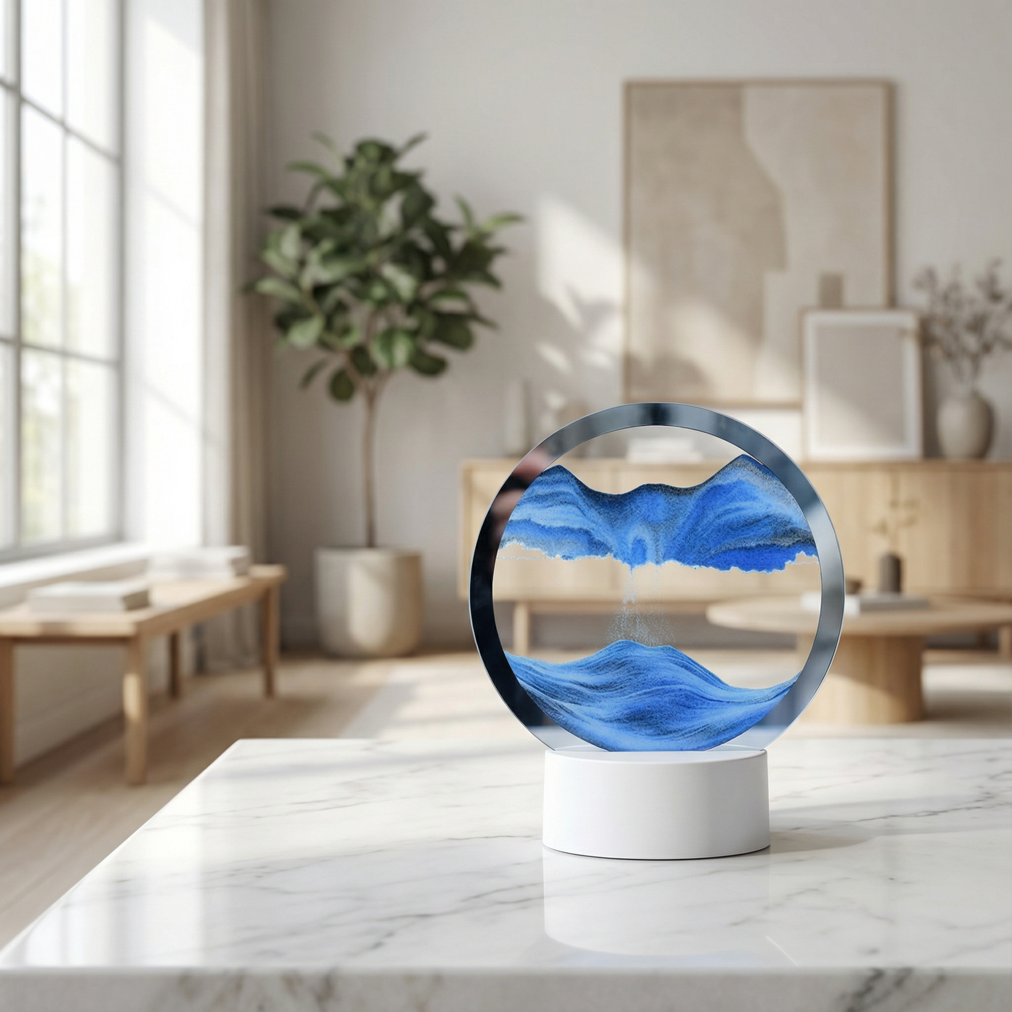 Reloj De Arena Ilusión Boreal 3D