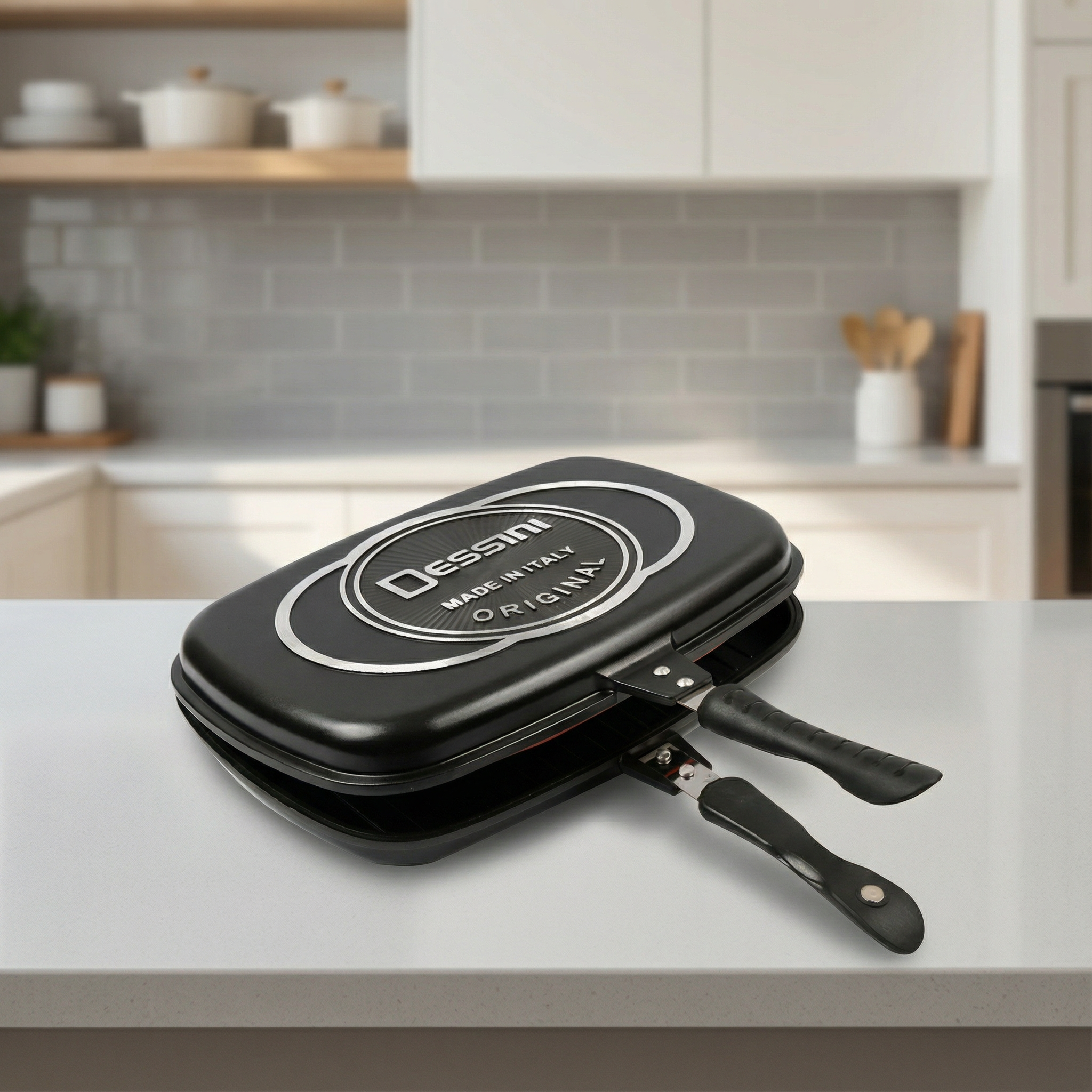 Espectacular Sartén Doble Parrilla Dessini 36 cm