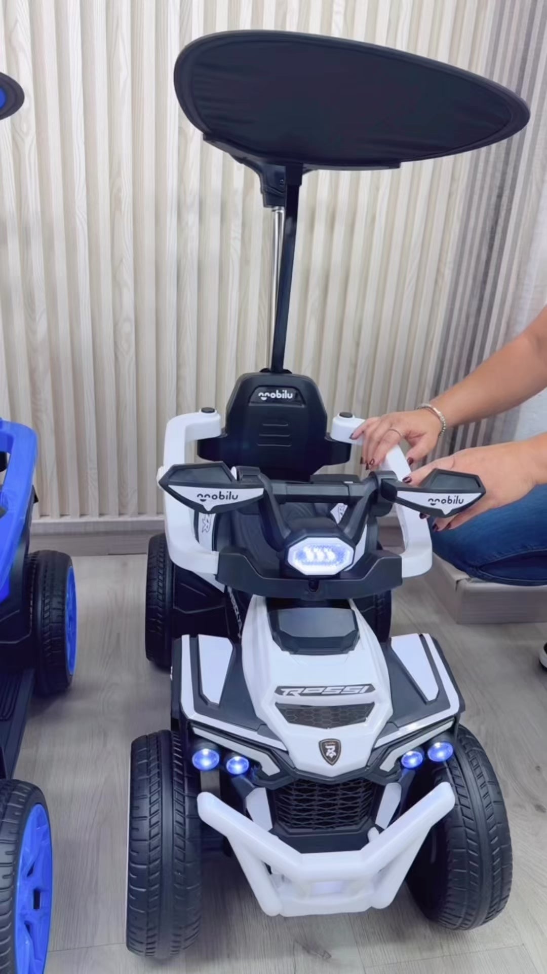 Cuatrimoto Eléctrica Con Control Y Carpa