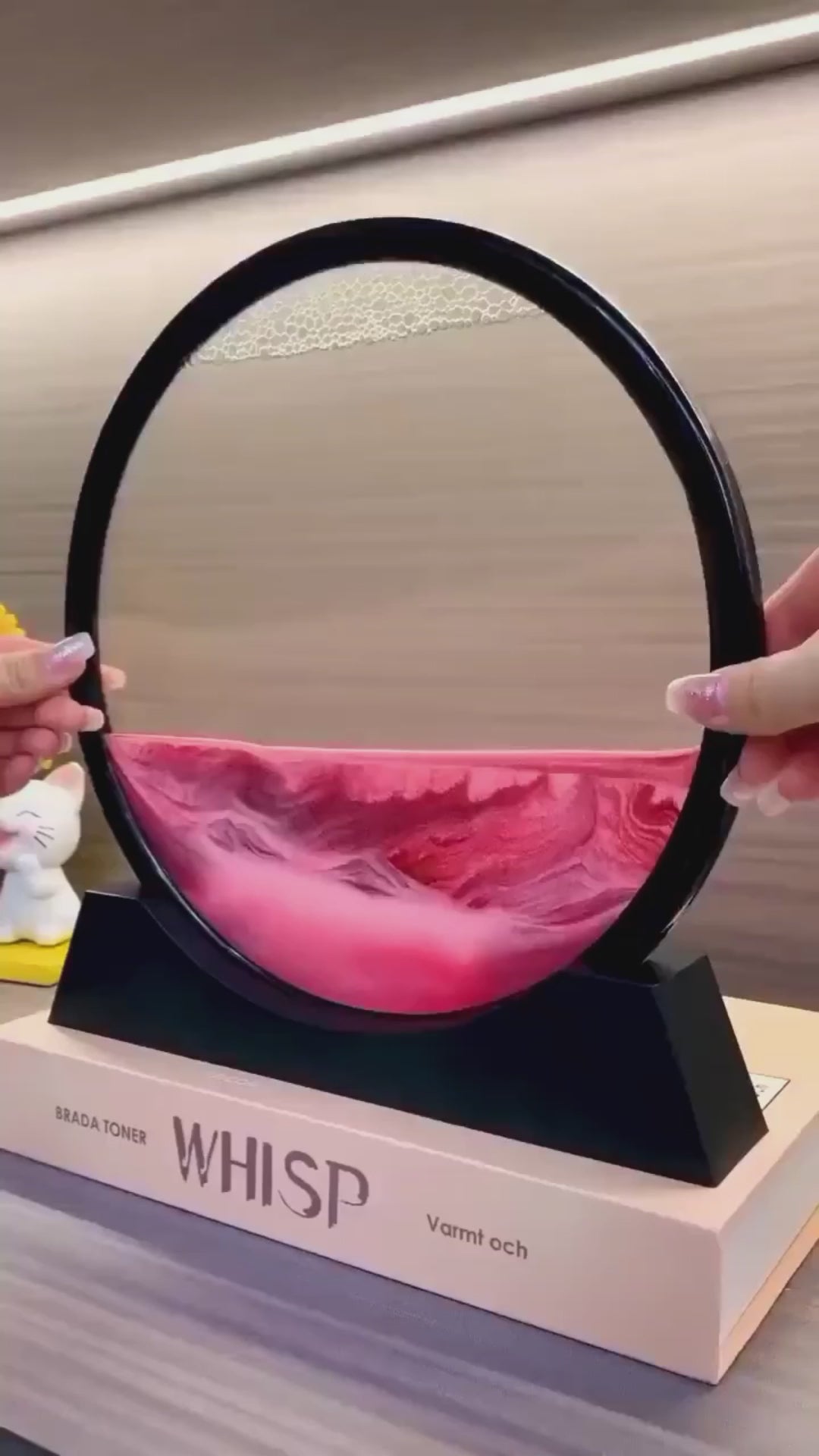 Reloj De Arena Ilusión Boreal 3D